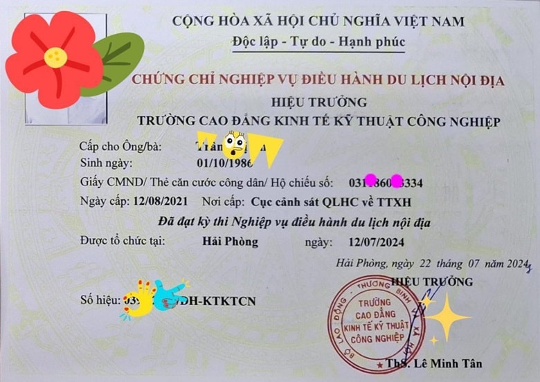 Chứng chỉ điều hành du lịch nội địa