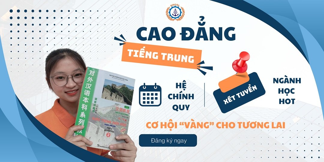 Xét tuyển cao đẳng tiếng Trung học tại Hải Phòng