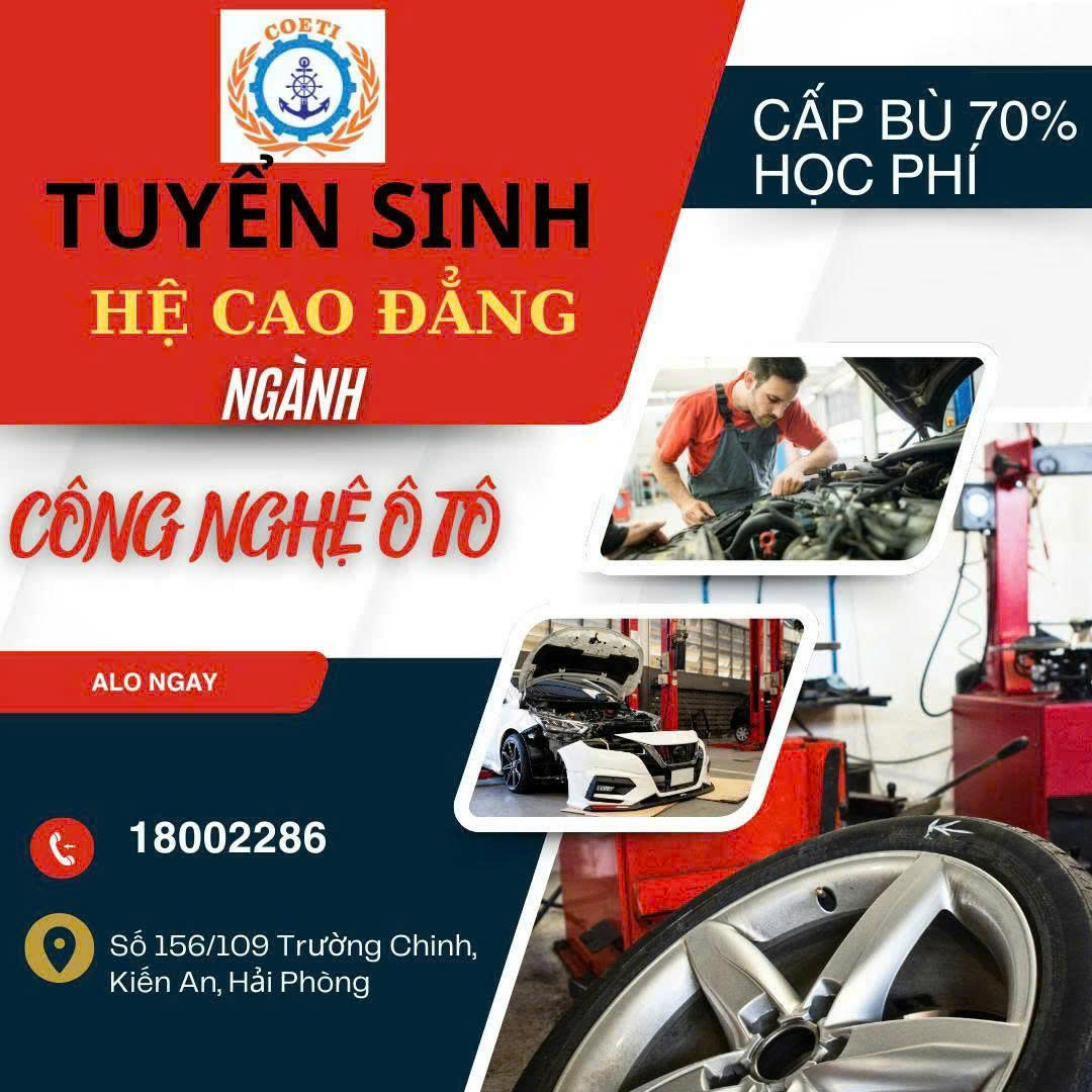 Tuyển sinh Cao đẳng ngành Công nghệ ô tô