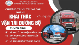 trung cấp ngành khai thác vận tải đường bộ