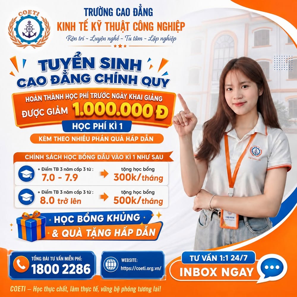 học bổng cao đẳng 2026